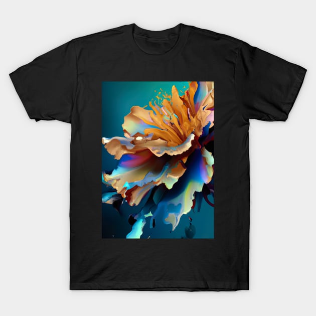 Abstract Flower T-Shirt by maxcode